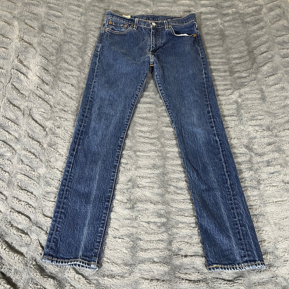 Levis Premium 510 Skinny Jeans Dark Wash Blue W29 L30 Womens Denim S40181